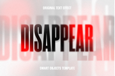 Disappear Text Effect