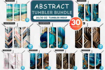 Abstract Tumbler Bundle