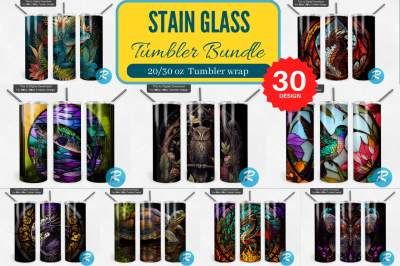 Stain Glass window Tumbler Bundle