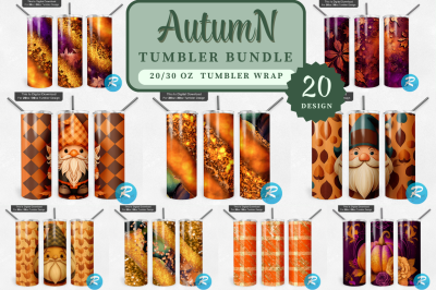 Fall Tumbler Png Bundle