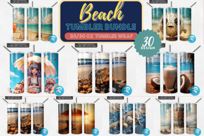 Beach Png Tumbler Bundle