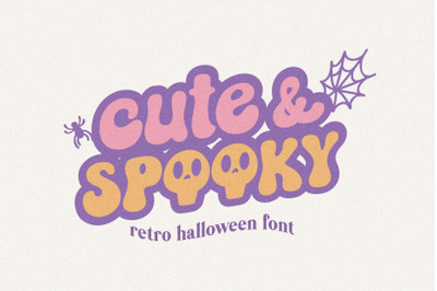 Cute&amp;Spooky Groovy Halloween Font