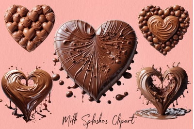 Chocolate heart clipart