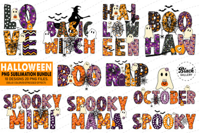 Halloween PNG Sublimation Bundle