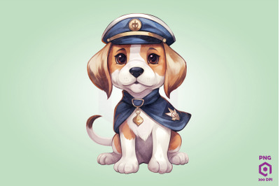 Sailor Beagle Dog Clipart