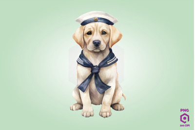 Sailor Labrador Retriever Dog Clipart