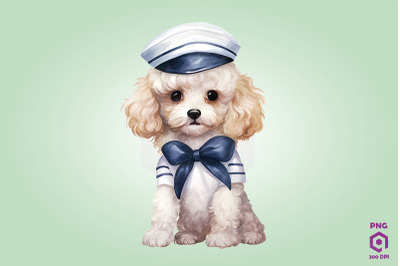 Sailor Poodle Dog Clipart