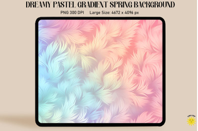 Dreamy Pastel Gradient Spring Background