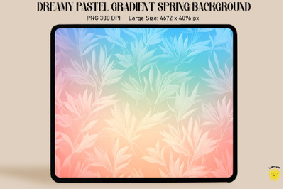 Dreamy Pastel Gradient Spring Background