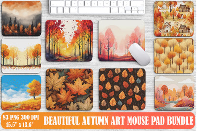 Beautiful Autumn Art Mouse Pad Design Bundle