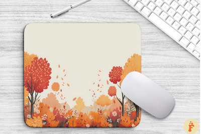 Autumn Forest Mouse Pad Design