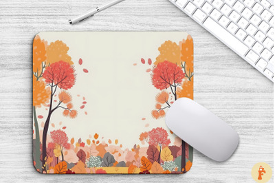 Autumn Forest Mouse Pad Design