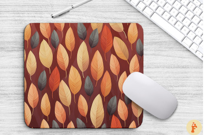 Autumn Leaves Patterns Mouse Pad Design