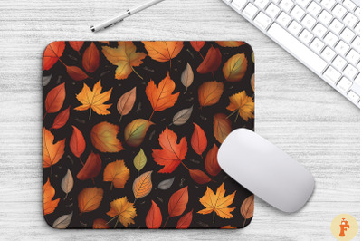 Autumn Leaves Patterns Mouse Pad Design