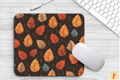 Autumn Leaves Patterns Mouse Pad Design