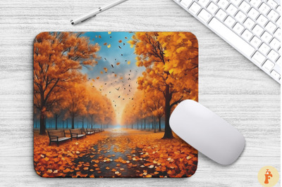 Beautiful Autumn Landscape Mouse Pad