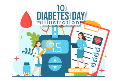 10 World Diabetes Day Illustration