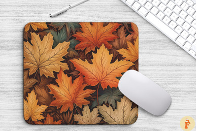 Autumn Leaves Patterns Mouse Pad Design