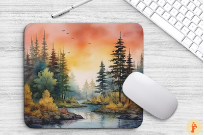 Beautiful Autumn Landscape Mouse Pad