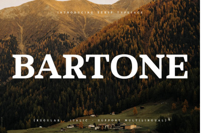 Bartone Typeface