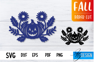 Fall Paper Cut SVG Design | Paper Cut Files