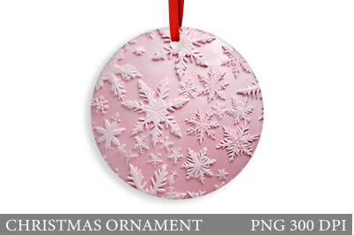 Snowflakes Christmas Ornament Sublimation