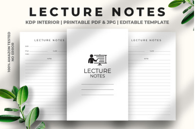 Lecture Notes Kdp Interior
