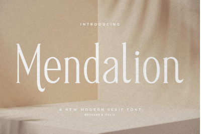 Mendalion Typeface