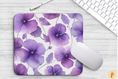 Watercolor Purple Violet Mouse Pad