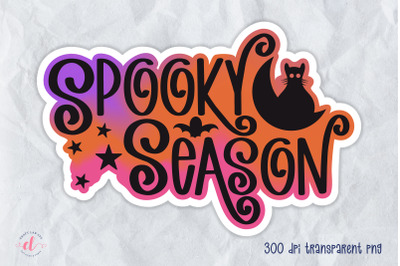 Spooky Season - Halloween Sticker PNG