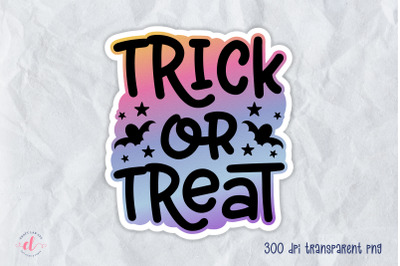 Trick or Treat | Halloween Sticker PNG