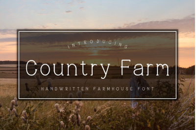 Country Farm - Handritten Farmhouse Font