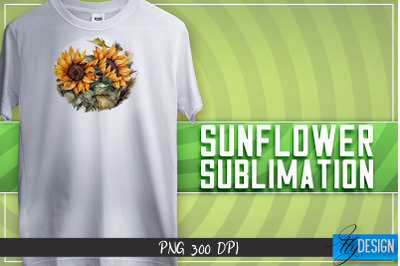 Sunflowers Sublimation | Happy Design | T-shirt Design