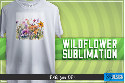 Wildflowers Sublimation | T-shirt Design