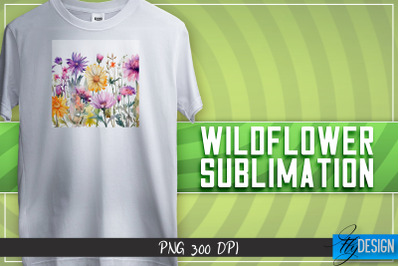 Wildflowers Sublimation | T-shirt Design