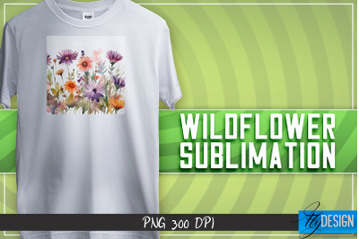 Wildflowers Sublimation | T-shirt Design