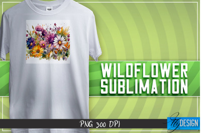 Wildflowers Sublimation | T-shirt Design