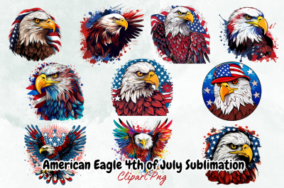 American Eagle 4th of July Sublimation