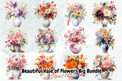 Beautiful Vase of Flowers Big Bundle