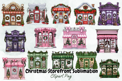 Christmas Storefront Sublimation Clipart2