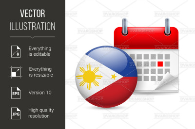 Icon of National Day in Philippines