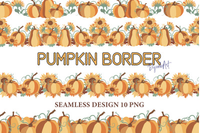 Pumpkin Border PNG
