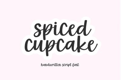 Spiced Cupcake - Handwritten Script Font