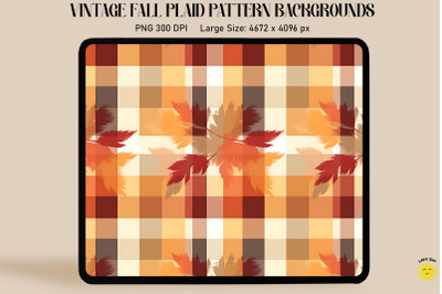 Simple Autumn Plaid Pattern Backgrounds