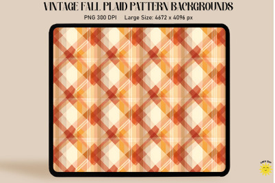 Simple Autumn Plaid Pattern Backgrounds