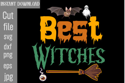 Best Witches SVG cut file&2C;Halloween SVG Bundle&2C; Retro Halloween Bundle