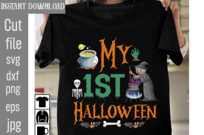 My 1st Halloween SVG cut file&2C;Halloween SVG Bundle&2C; Retro Halloween Bu