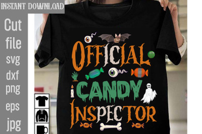 Official Candy Inspector SVG cut file&2C;Halloween SVG Bundle&2C; Retro Hall