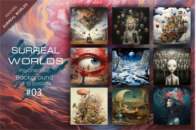 Bundle Surreal worlds_03. Psychedelic.