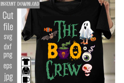 The Boo Crew SVG cut file&2C;Halloween SVG Bundle&2C; Retro Halloween Bundle